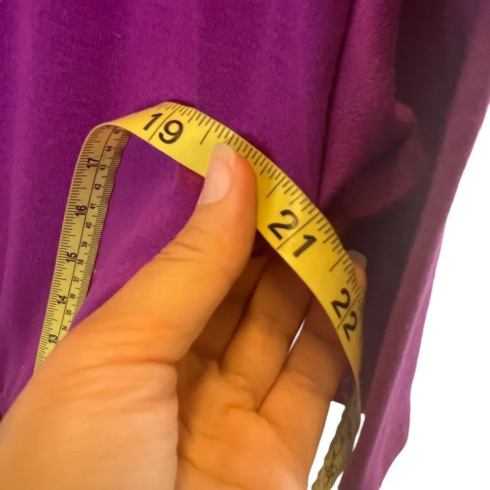 Vintage 90s Purple Half Sleeve Jumpsuit Medium - Picture 7 of 10